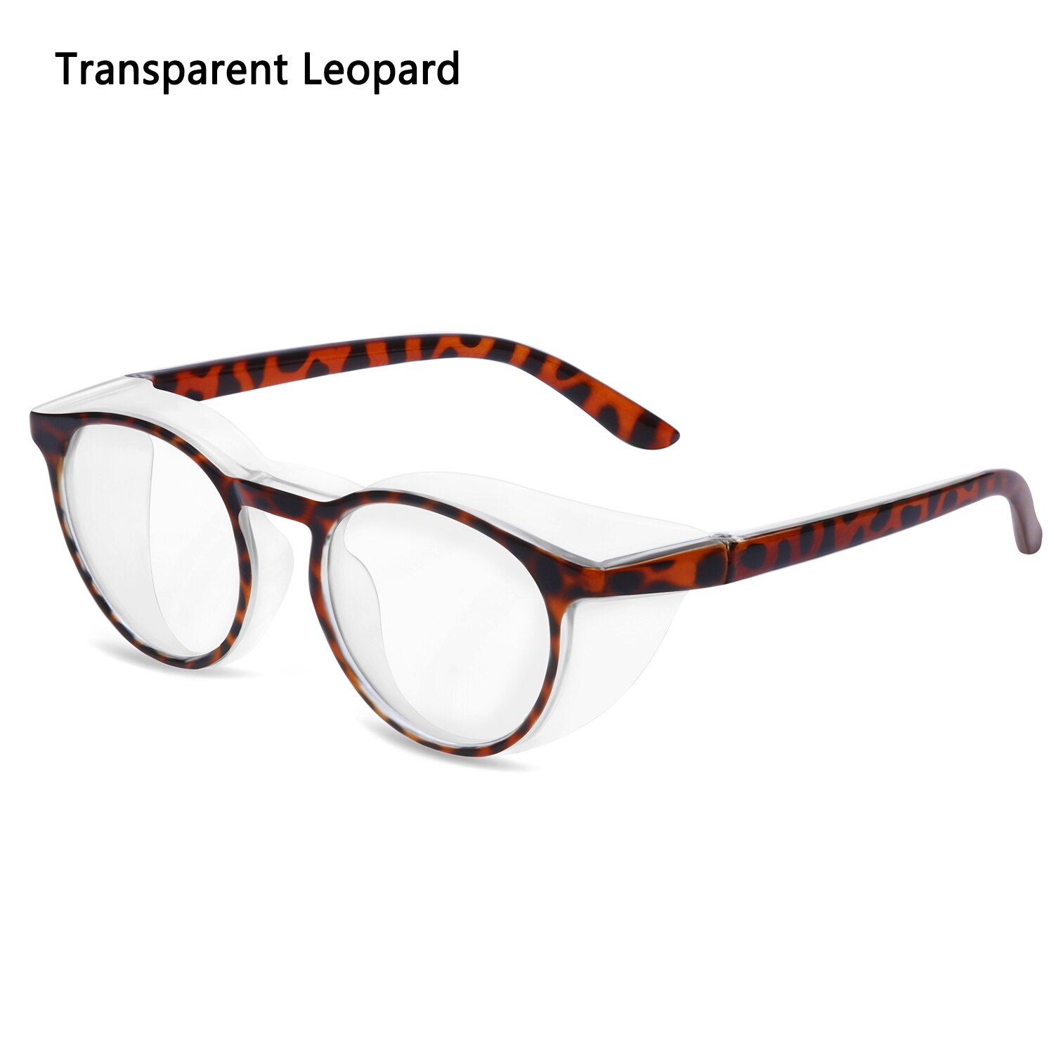 Safety Glasses Anti-fog Pollen GogglesBlue Light Blocking Glasses UV400 Protection Glasses Anti-saliva Dust-proof for Men Women: Leopard1