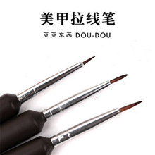 3 stk akryl negle uv gel builder børste neglelak tegning maleri penne nail art liner prikkede børster sæt til manicure
