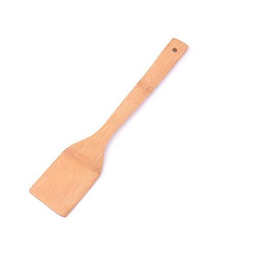 1Pc Bamboo Anti-Slip Cooking Utensils Kitchen Tool Bamboo Spatula Spoon kitchen utensils6