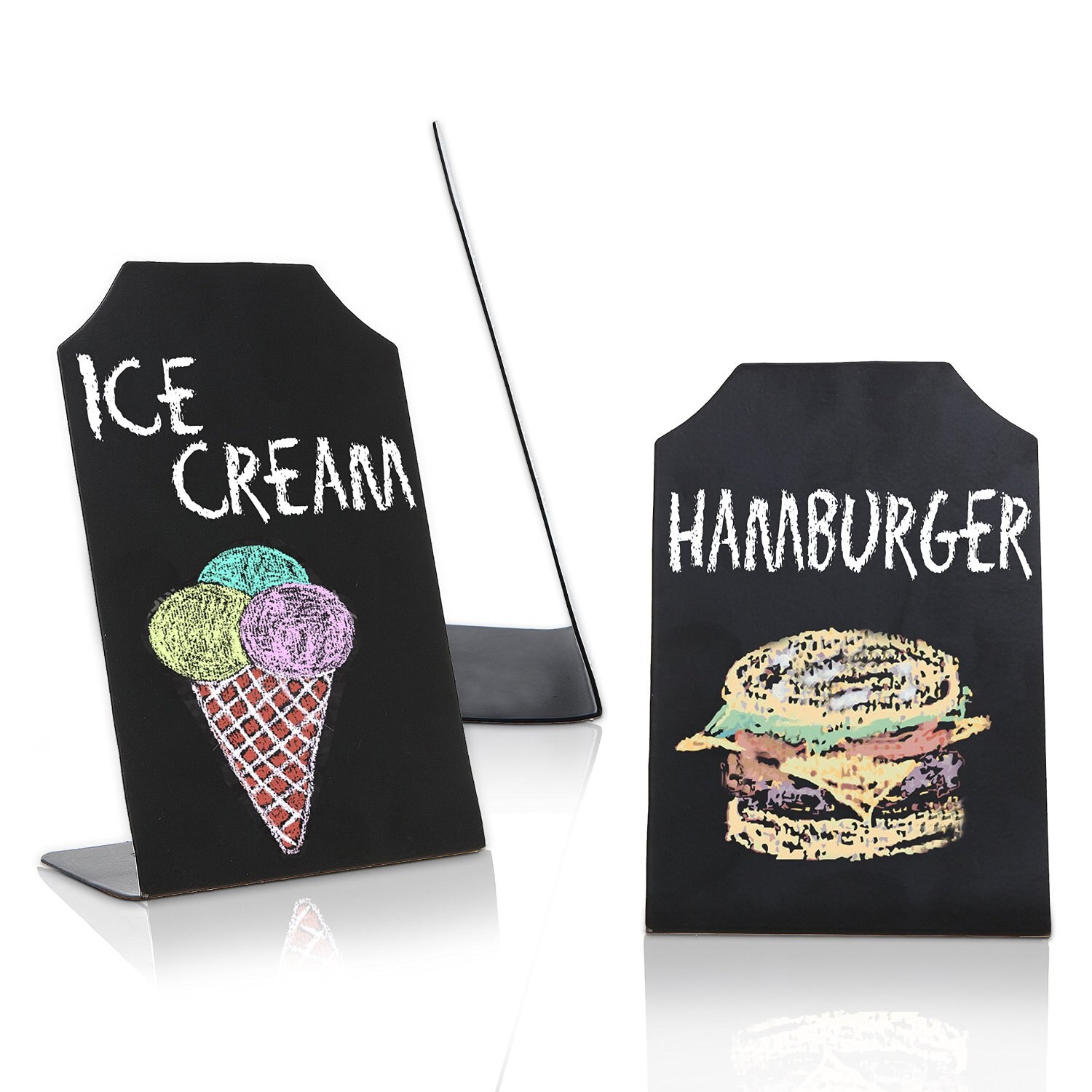 A6 Table Message Stand Blackboard Small Price Display Menu Stand POP Desk Sign Hand Writing Blank Message Board Signage Rack