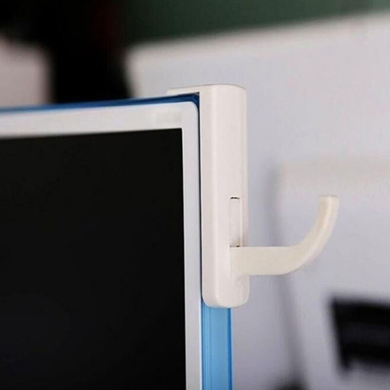 Hovedtelefonholder bøjle væg pc skærm stander holdbart hovedtelefon tilbehør headset bøjle pc skærm holder stand 2 farver