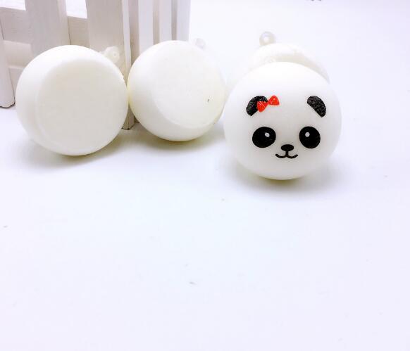 7CM Squishy Panda Bun Stress Reliever Bal Langzaam Stijgende Decompressie Speelgoed PU sleutelhangers Sleutelhanger Kinderen Speelgoed