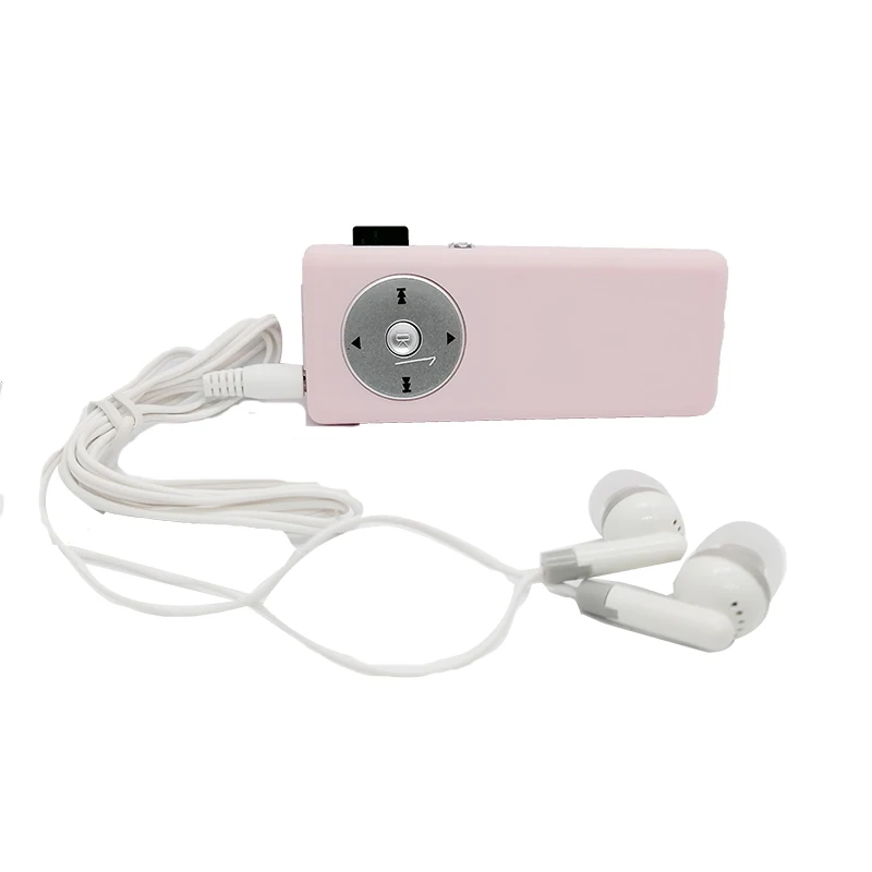 Portable Micro SD MP3 player with earphone reproductor de musica Lossless Sound Music Media MP3 Player with TF Card: Pink