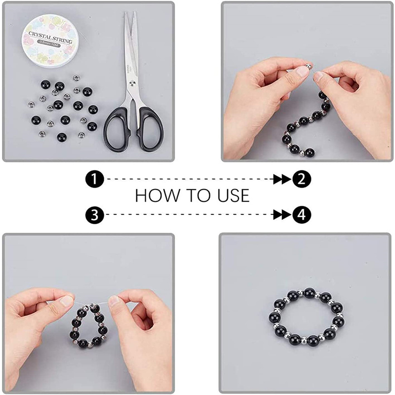 50pcs Gold Stainless Steel Balls Bead For DIY Bracelet Necklace Jewelry Craft Making Material