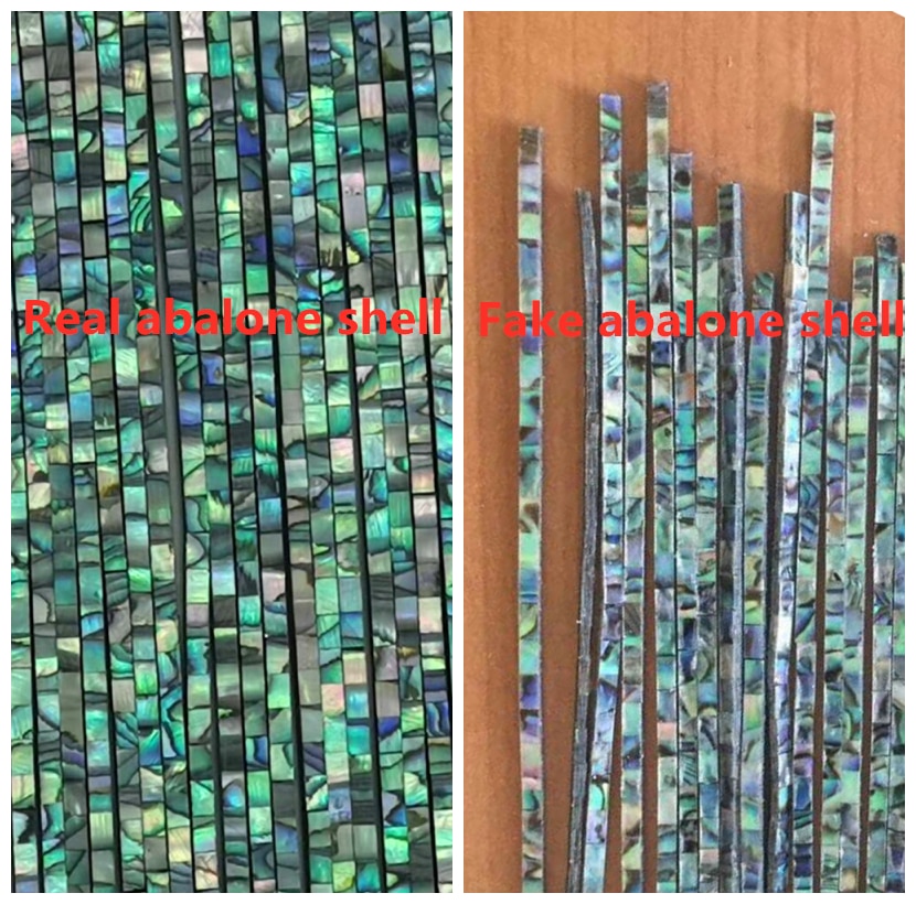 4PCS Real Abalone Shell strip PAUA Binding Flexible Purfling 400mm Inlay Guitar Luthier builder