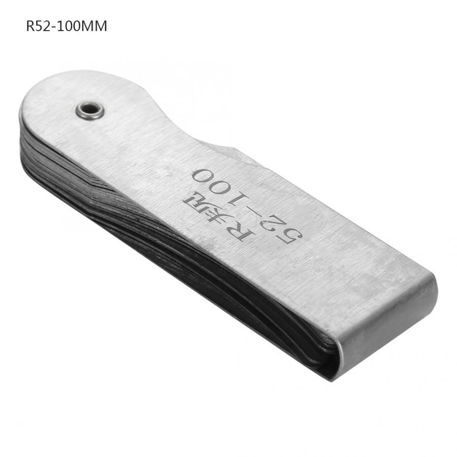 Stainless Steel Radius Fillet Gauge External Internal Concave Convex Measuring Tool R0.3-1.5MM R1-6.5MM R7-14.5MM R15-25MM