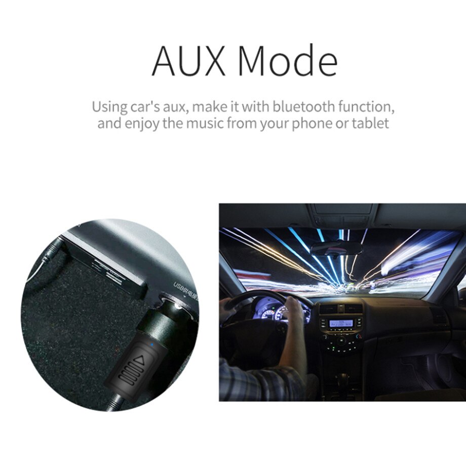 Grwibeou Mini Wireless 4 in 1 USB Bluetooth 5.0 Adapter 3.5mm Jack AUX BT Audio Receiver Transmitter For Car TV Speaker Adapter