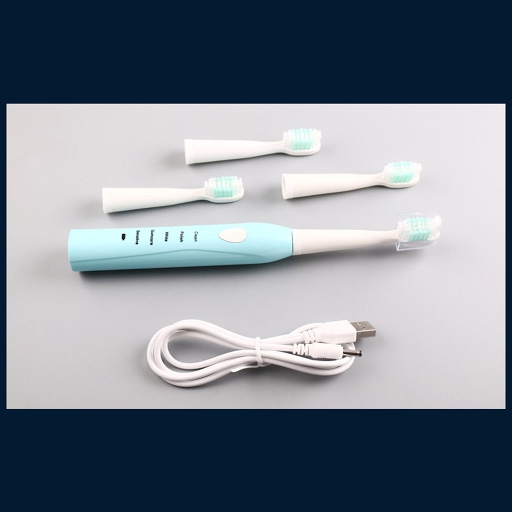 Electric Toothbrush Adult Rechargeable Toothbrush Sonic Automatic Soft Toothbrush Waterproof Usb Charging Kemei Acoustic Wave 3C