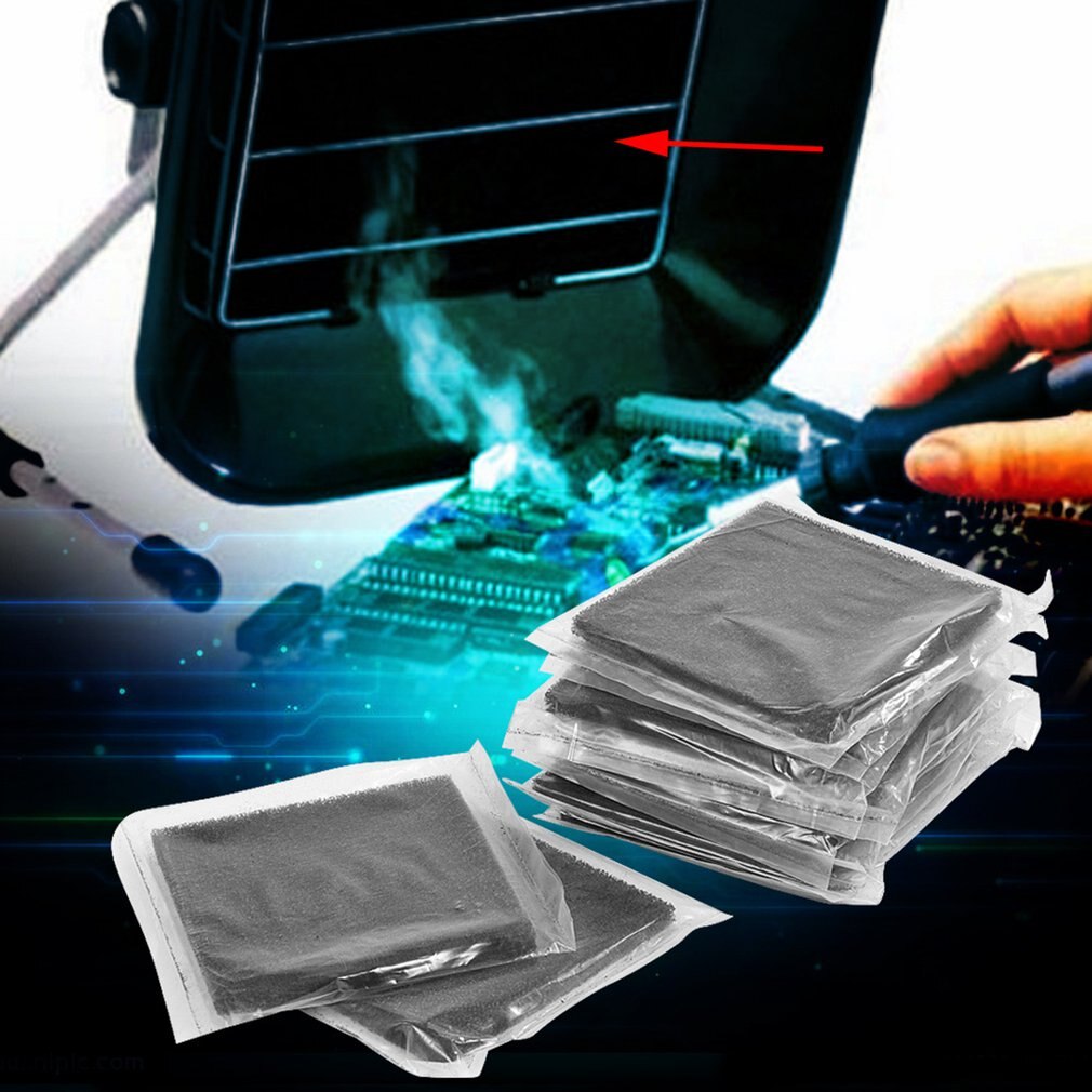 10Pcs Lassen Uitlaat Roken Apparaat Milieuvriendelijke Roken Filter Katoen Activated Carbon Filter Spons