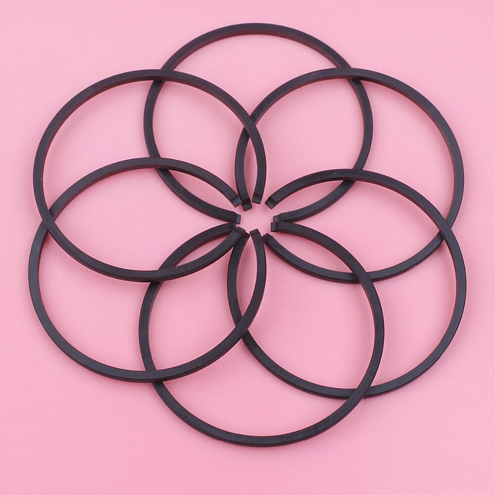 6 pcs/lot segments de Piston pour Stihl FC55 FC75 FC85 HL45 HL75 KM55 KM85 MM55 outil de coupe moteur pièce de rechange 34mm x 1.5mm