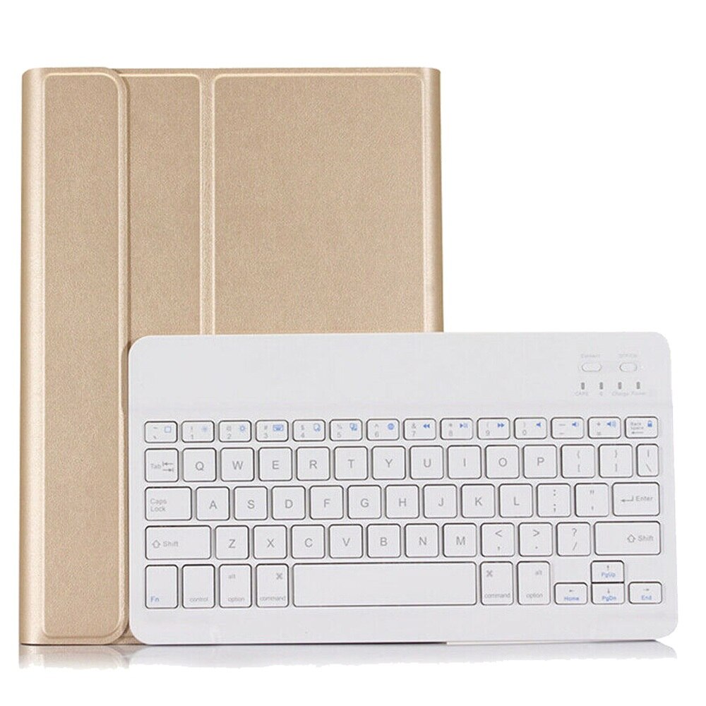 Voor Ipad Air/Air2/Pro 9.7 Case Afneembare Wireless Bluetooth Keyboard Case Cover Voor Ipad 9.7 toetsenbord Tablet Cover: Gold