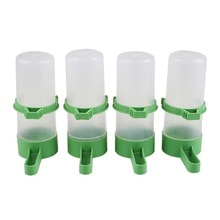 Water Feeder for Bird Cage 4Pcs Pet Lovebirds Food Feeder Bird Feeder with Clip Waterer Budgie Aviary Drinker