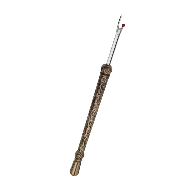 1Pc RVS Naaisteek Draad Unpicker Retro Naaien Tornmesje Professionele Borduurgaren Remover Naaigereedschap: Licht Geel