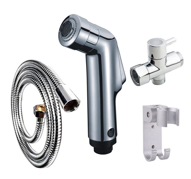 Portatil Chuveiro Ducha Higiênica Bidé Pulverizador Shattaf Portátil Bidé Pulverizador Chuveiro Duplo Pulverizador WC Wc Handheld Bidé Spray de: bidet set7