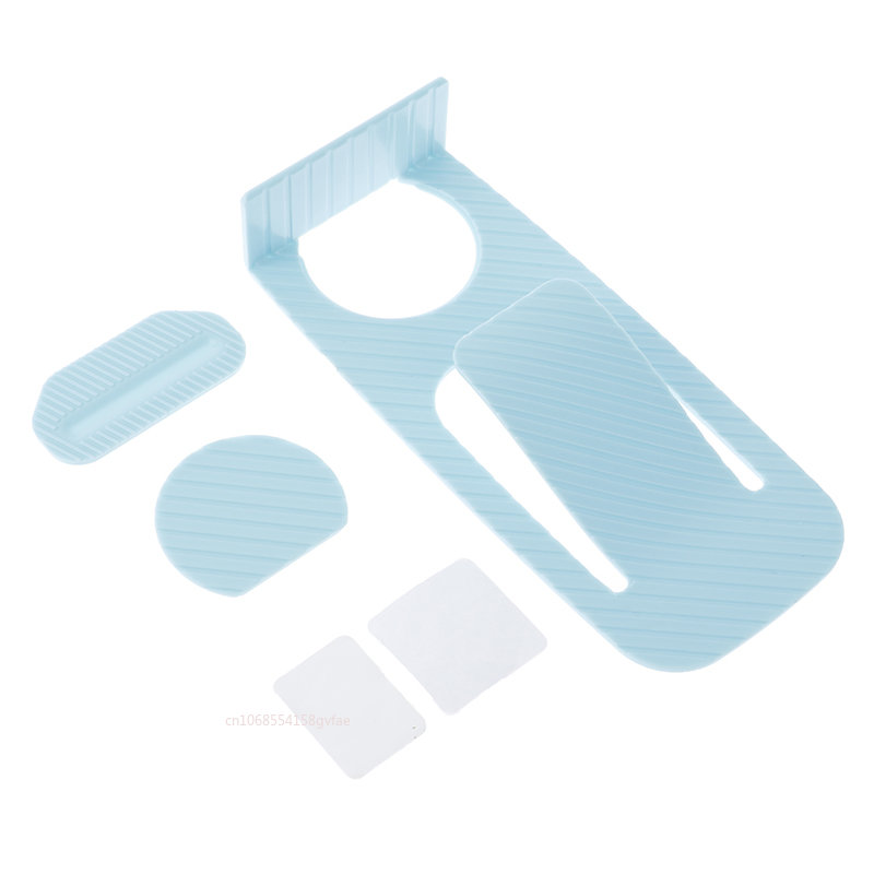 Butoir de porte à ressort , support de cale de porte ouverte, protection de sécurité multifonction: Bleu