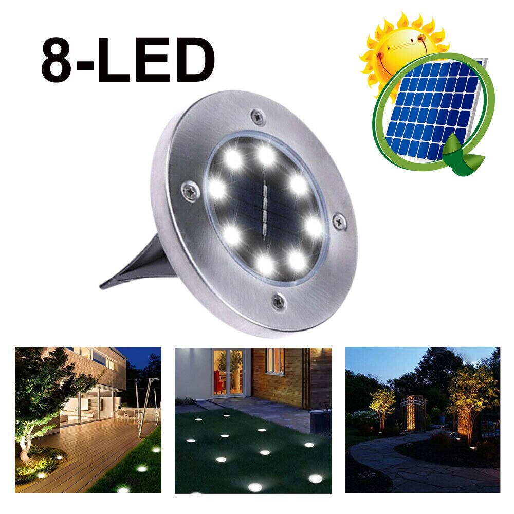 IP65 Waterdicht Landschap Verlichting Solar 8 Leds Led Outdoor Path Light Spot Lamp Yard Tuin Gazon Verlichting Tuin Decor