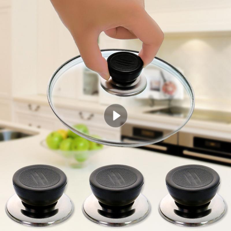 5Pcs Cookware Pot Pan Lid Plastic Knob Lifting Handle Cover Hand Grip Saucepan Kettle Glass Lid Holding Part Kitchen Accessory