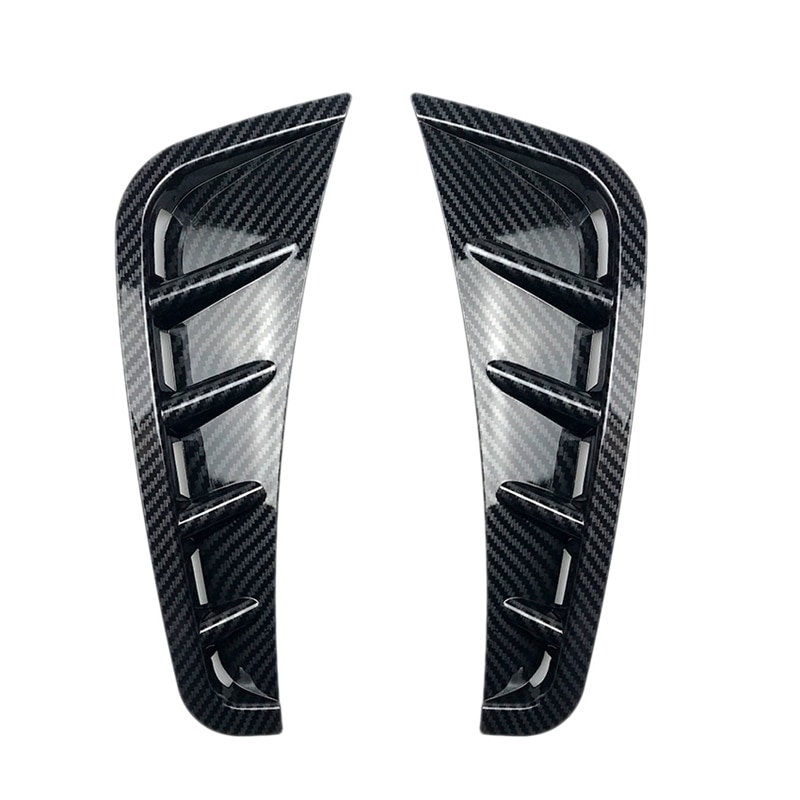 Car Front Bumper Spoiler Flank Air Intake Wind Knife for Mercedes Benz C Class C180L C260L W205: Carbon Fiber