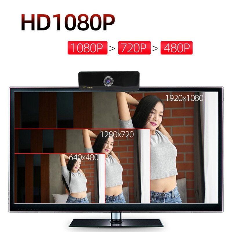 1080p webcams, ingebouwde dubbele microfoons, full hd-videocamera voor pc, usb plug-and-play, drivervrij