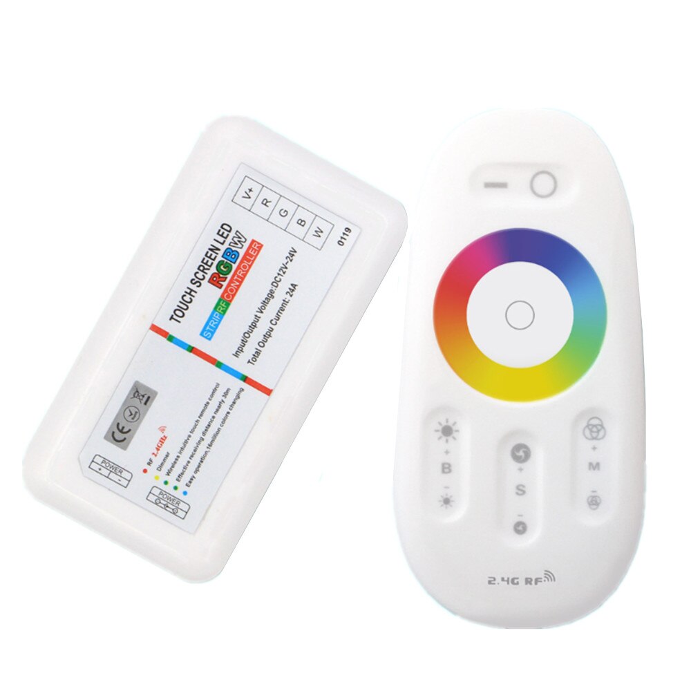 2.4G RGB RGBW LED Strip Controller Touch Remote Control RGB RGBWW Touch Wireless Intuitive RGB Controller DC 12V 24V LED Driver