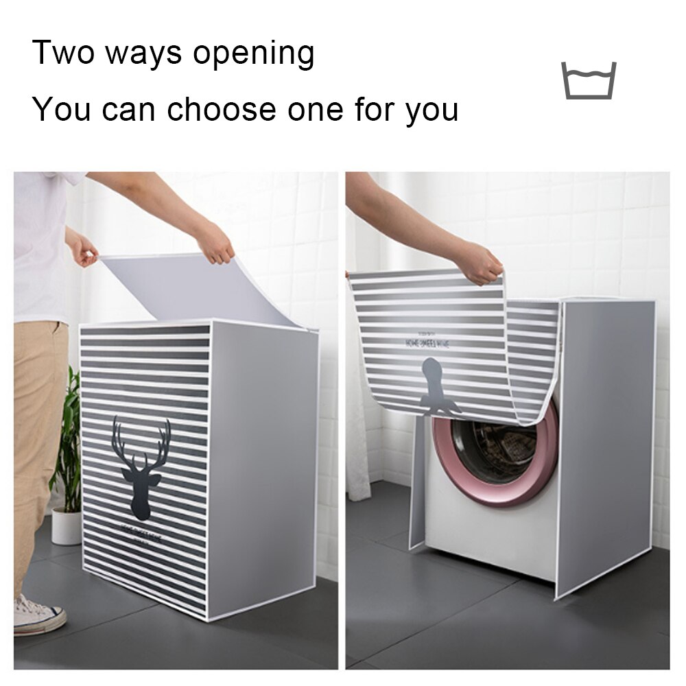 Washing Machine Cover Top Loading/Front Loading Laundry Cover Waterproof Drum Washing Machine Case Dust Covers Household