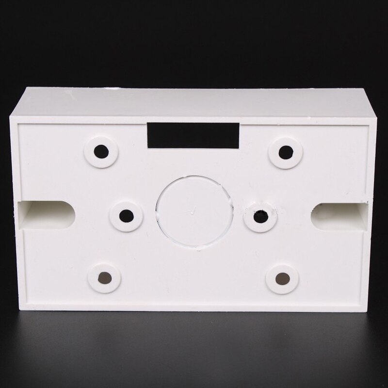 2pcs 118/120 Small Type Wall Mount Switch Box Depth 40mm Bottom PVC Junction Box 118*68*40mm