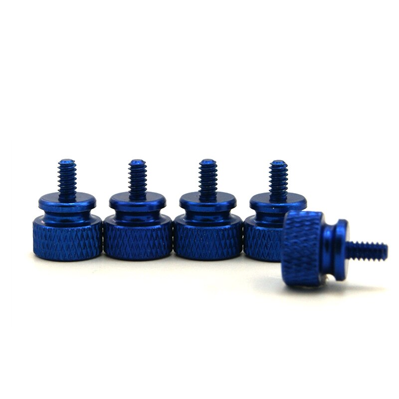 PC Cooling MOD Colorfull Hand Screws For Chassis Side Panel 5pcs: Blue-5PCS