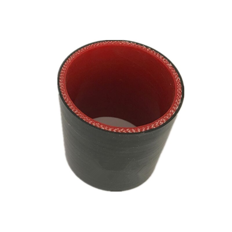 Universal 4 Ply 51mm/57mm/60mm/63mm/70mm/76mm recto manguera de silicona Intercooler Turbo acoplador tubo de entrada negro