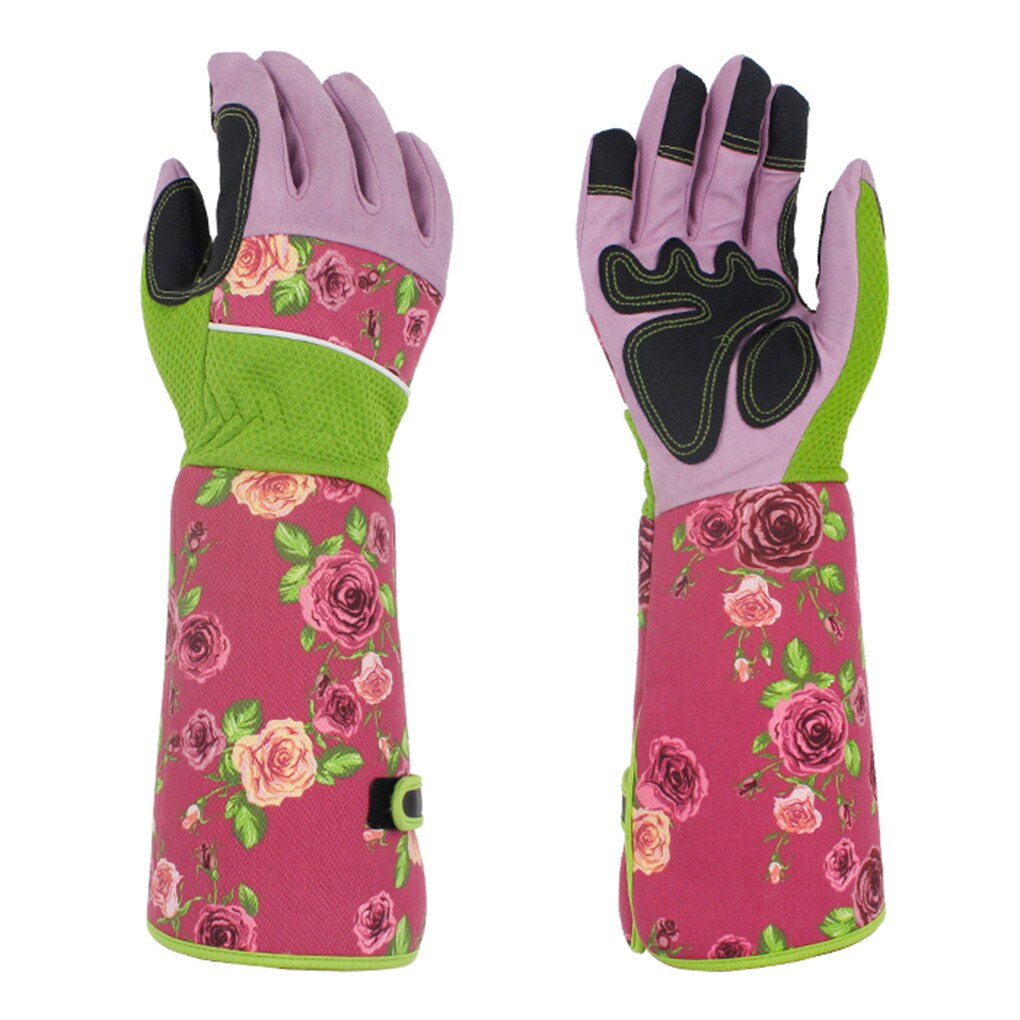 1 Pair Women Gardening Gloves Thorn Proof Flower Planting Yard Work Long Garden Gloves: 1