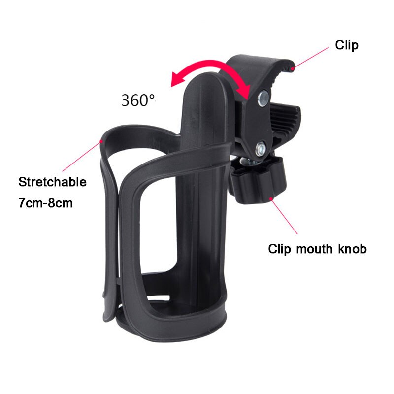 360 ° Rotation vélo vélo porte-bidon guidon montage porte-gobelet boisson