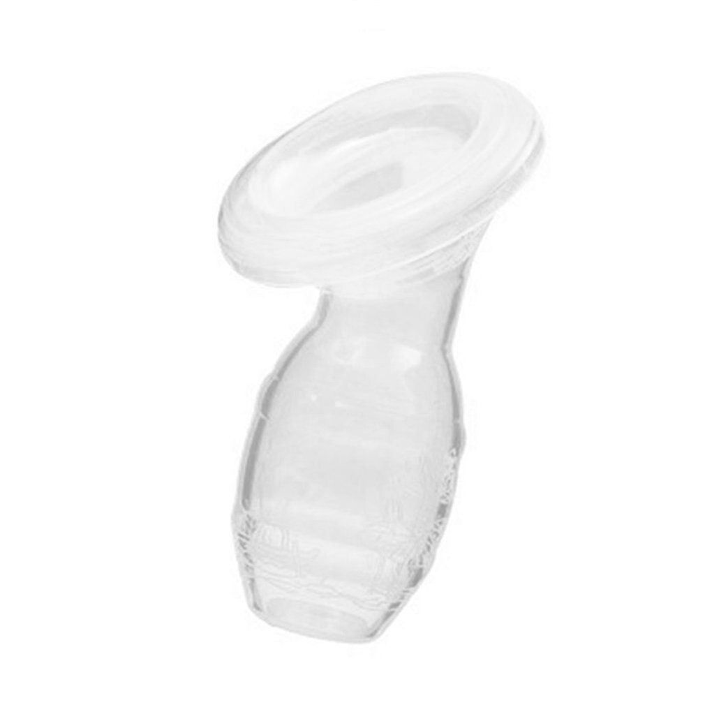 Mom Breast Feeding One-handed Manual Breast Pump Baby Suction Milk Feeding Saver Bottle Silicone Artifact Nipple Bottle Sucking: Tansparent