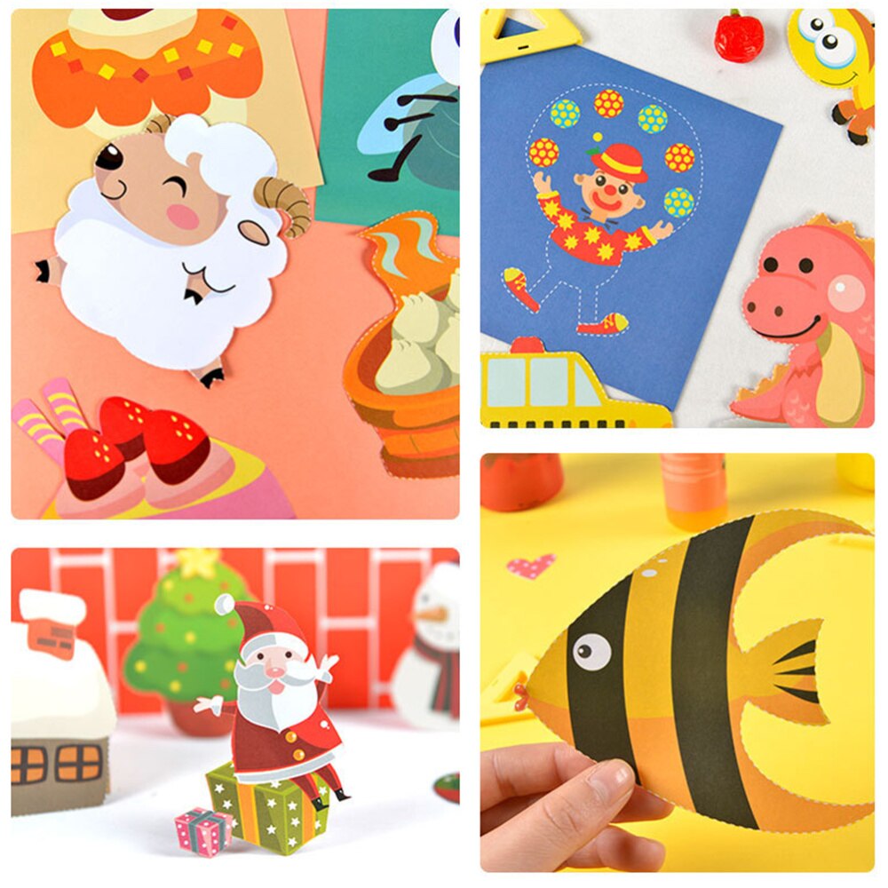 1 Pc Children Paper-cut Origami Educational Book Paper-cut for Kids