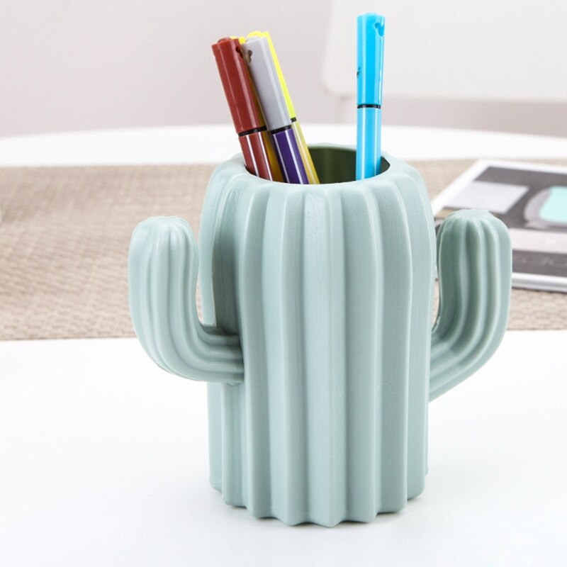1pc kaktus skrivebord dekoration mini moderne håndværk kunst kontor desktop hjem værelse ornamenter plast kaktus tilbehør