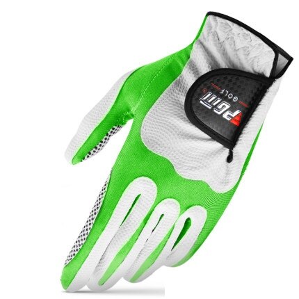 Guantes de Golf para hombre, manoplas deportivas antideslizantes, suaves y transpirables, para mano izquierda y derecha, 5 colores, 1 ud.: Verde / XL