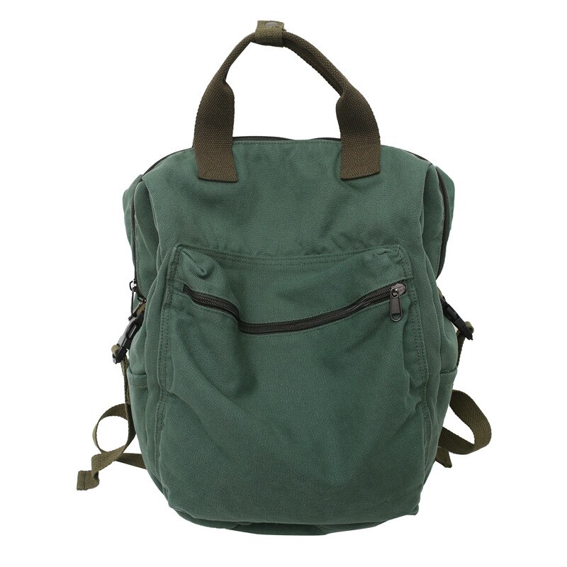 Vintage Cool Canvas Backpack Unisex Casual Young Girl Boy For Teenage Girls 2022 College Student Travel School Bags Women: green