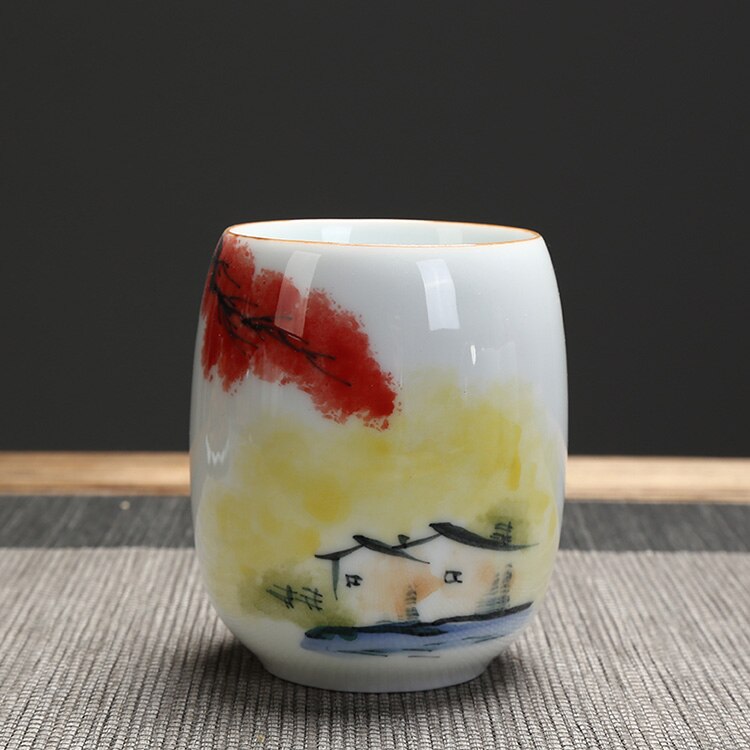 TANGPIN grote capaciteit keramische theekopjes thee cup porselein chinese kung fu cup 190 ml: Style F