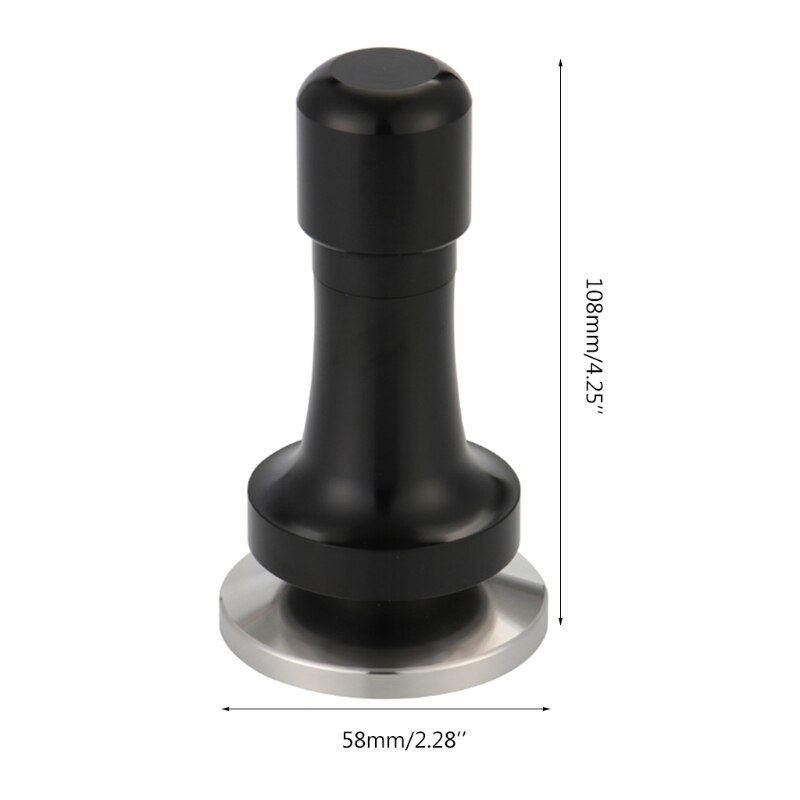 Koffietamper roestvrij staal koffieverdeler tamper persgereedschap veer geschikt voor thuis kantoor café koffiebonen persen