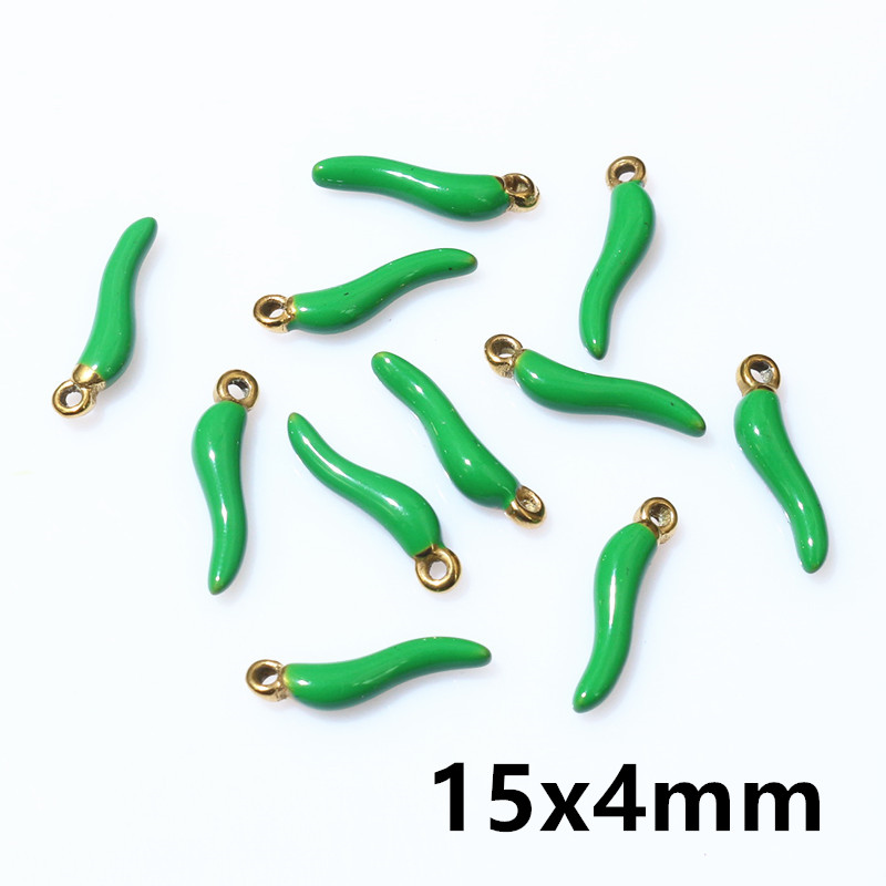 10 Stück Emaille Chili Pfeffer Reize Anhänger Multi Farben Für DIY Schmuck Herstellung Ohrringe Halskette Anhänger Zubehör Ergebnisse: Blau