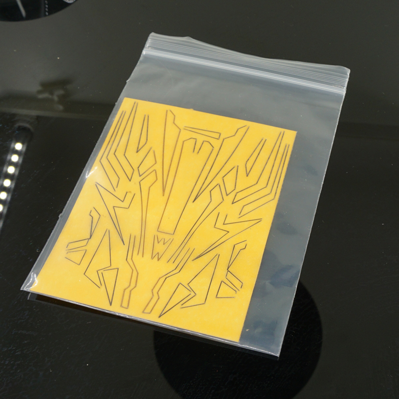 homemade decals for clear cowl shell AVANTE MK3/NEO VQS/ thunder shot MK2 polycarbonate body painting for tamiya MINI 4WD car: decal B