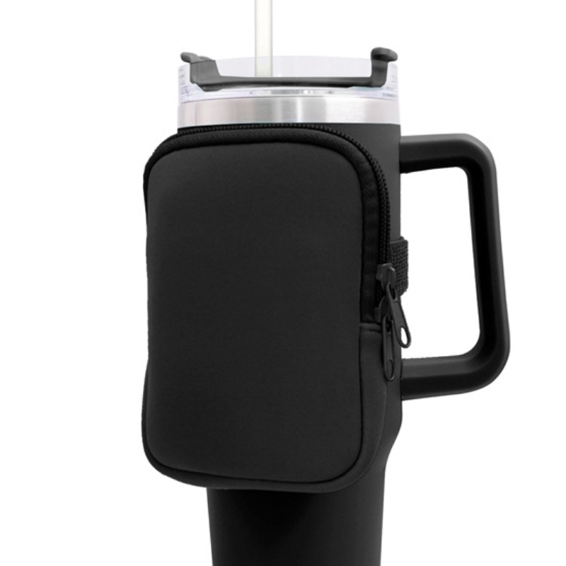Bolsa de garrafa de água para stanley cup 40oz/20oz/30oz garrafa de água caddy neoprene tumbler saco para cartões chaves carteira fone de ouvido