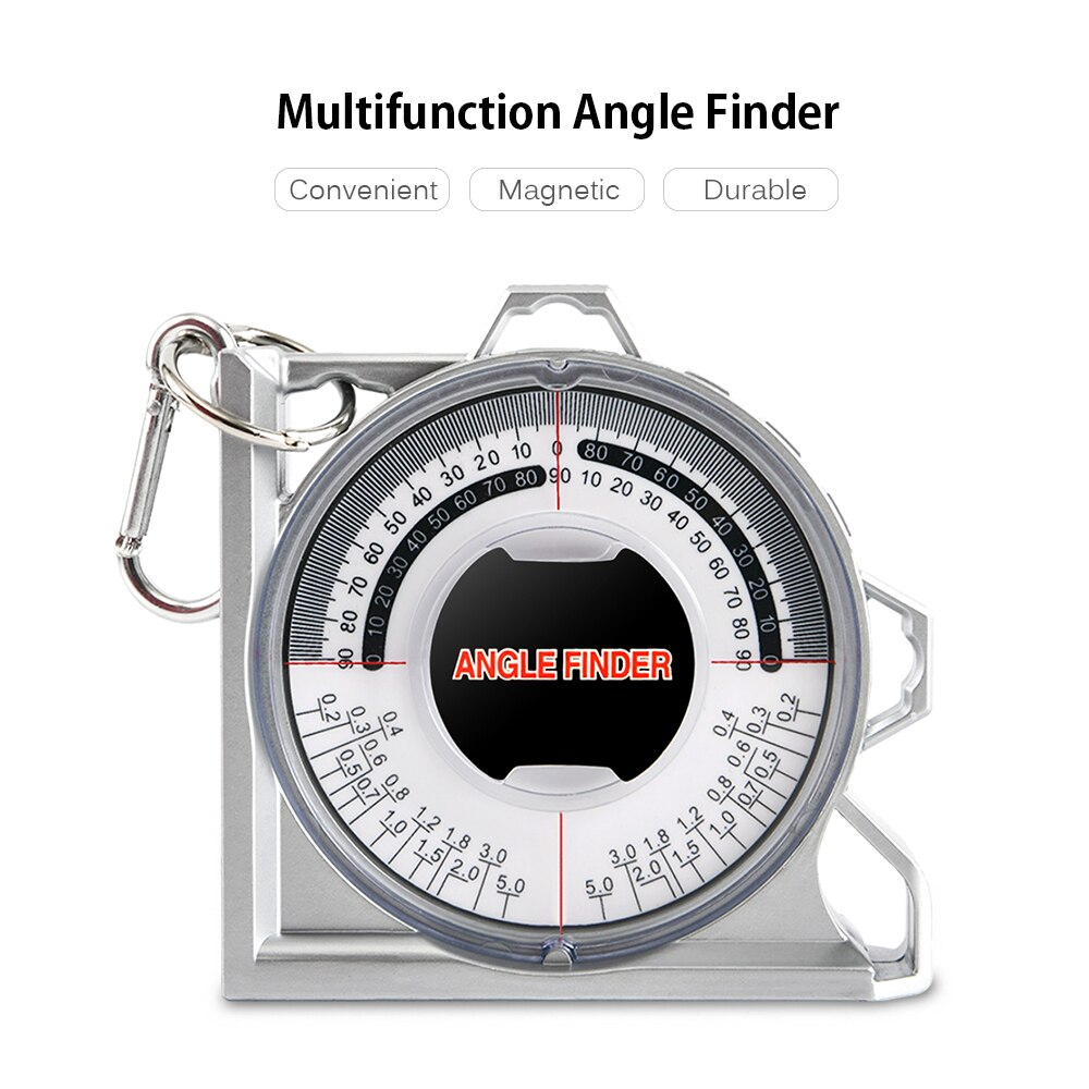 Magnetic Angle Finder Locator Inclinometer Measurement Tool Protractor Tilt Level Meter Dual Level Bubble Back Comparison Table