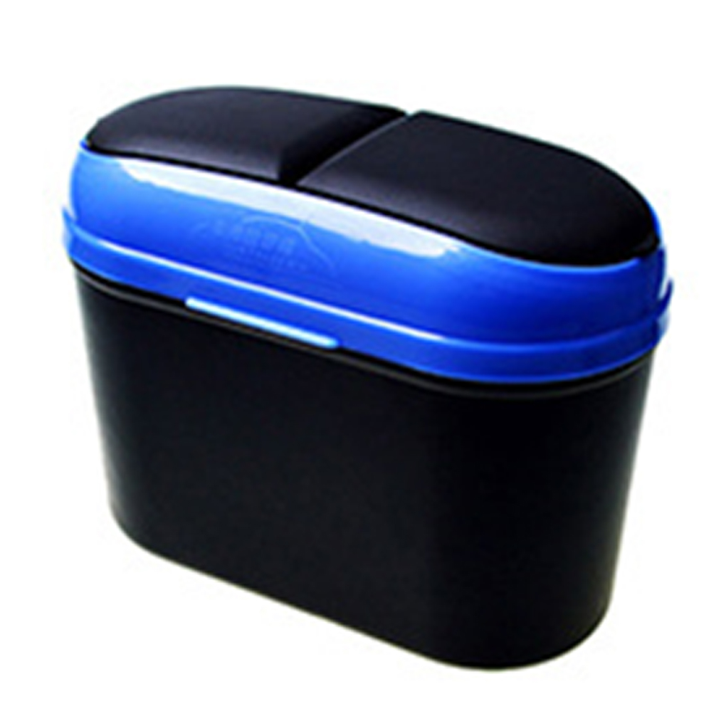 Dobbel åpenn søppelboks bildør hengende snu søppelbøtte avfallsoppbevaringsboks kjøretøy søppelbøtte: Oransje