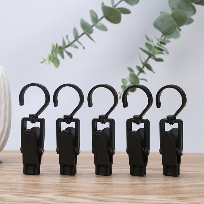 50PCS Laundry Hooks Clip Plastic Swivel Hanging Clothes Pins 4.2 Inches Beach Towel Clips for Beach/Lounge Chairs