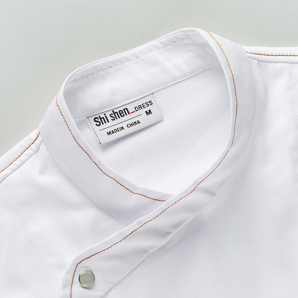 unisex Chef clothes Coffee shop kitchen bakery catering chef breathable chef jacket long sleeve uniform