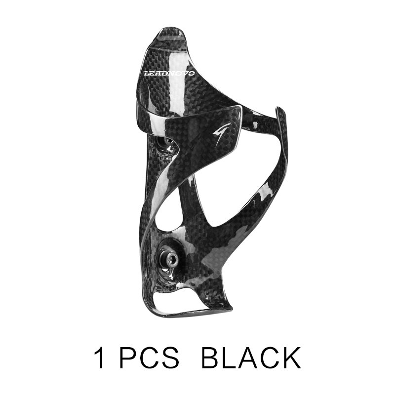 Carbon Water Bottle Cage Bicycle Bottle Holder MTB Road Carbon Bottles Cages Bike Bottles Holder 25g Bicycling Bidon Cycling: black 1 pcs