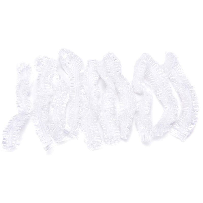 100 stücke Einweg Dusche Kappen Haarnetz Gastronomie strecken Hütte Spa Haar Salon Hotel eins-aus bat elastisch Dusche Hütte 32-70cm: WT