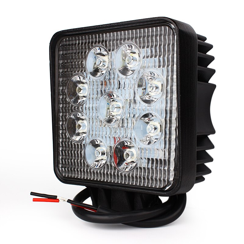 Waterproof 27W LED Work Light Emergency Lighting Lamp 12V 24V Spot Flood Lights For Offroad Construction Working Night Lights