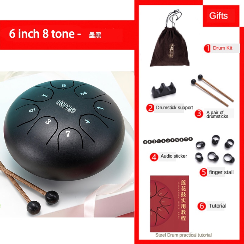 Hand Pan Display Steel Tongue Drum Stand - Portable Folding Holder For 8 Inch Drums, Wood Display Rack Detachable Tongue Drum Bracket