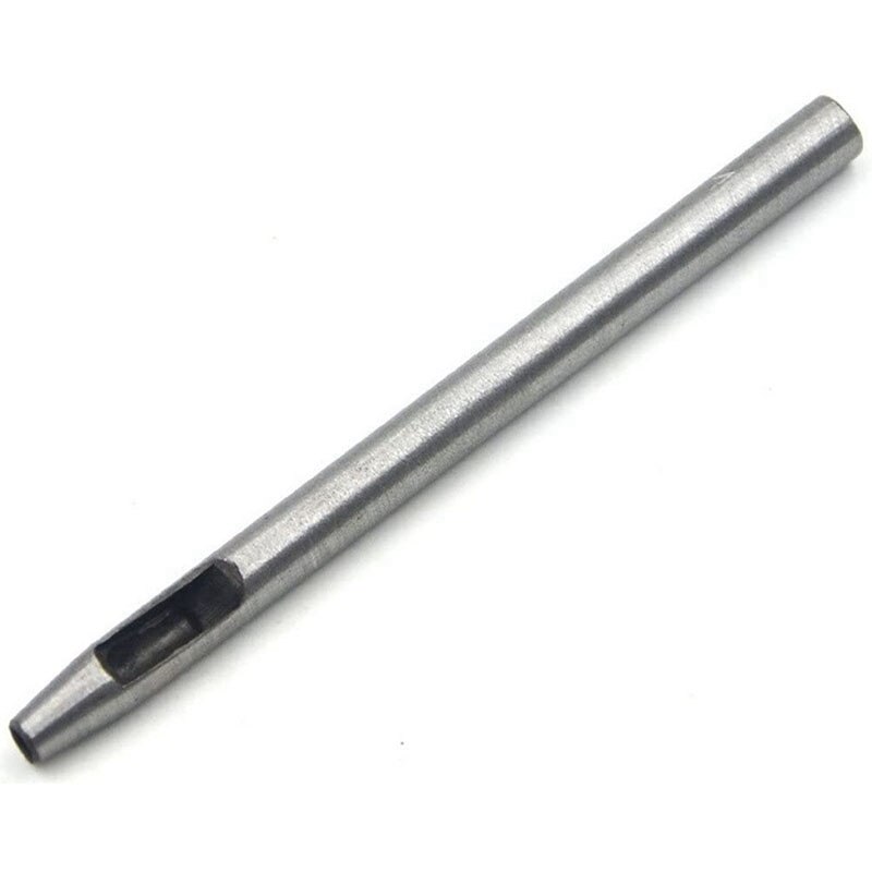 14 Uds redonda conjunto de punzones huecos de artesanía de cuero golpe herramienta Agujero hueco golpe herramienta de corte para ver bandas cinturones de lona