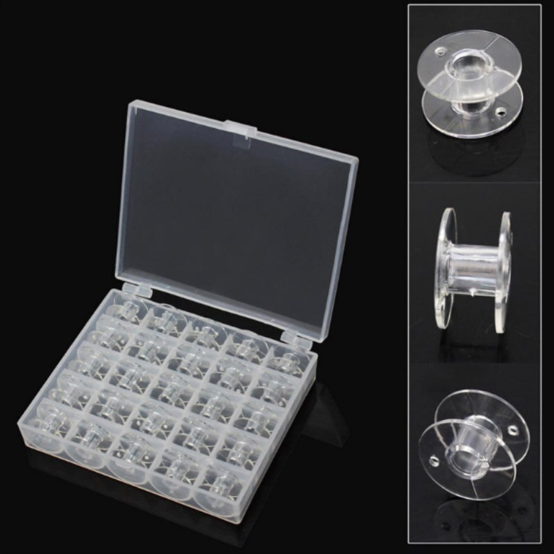 Bobinas de , accesorios de costura, carretes, caja de almacenamiento de bobinas vacías, 1 unidad de plástico, máquina de coser,